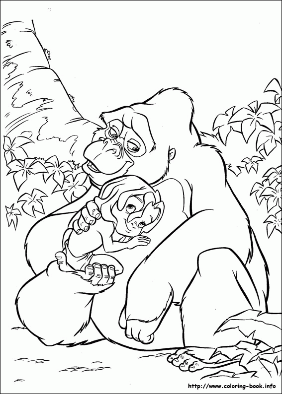 Tarzan kolorowanki
